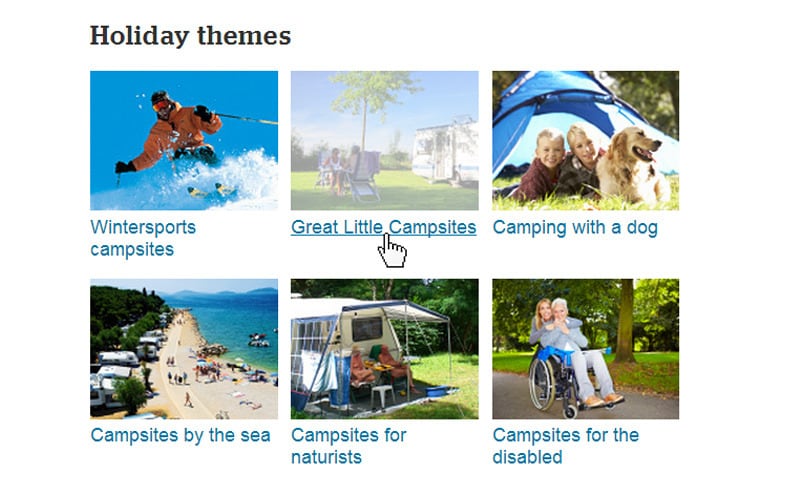 Pequeños campings con gran encanto Pequeños campings con gran encanto