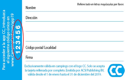 CampingCard ACSI 2019