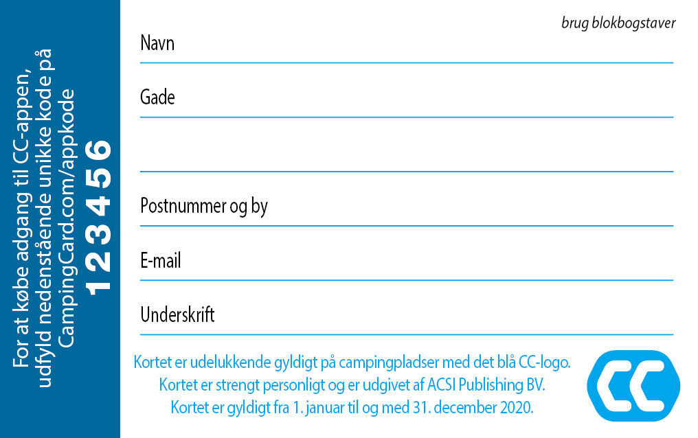 CampingCard ACSI 2020