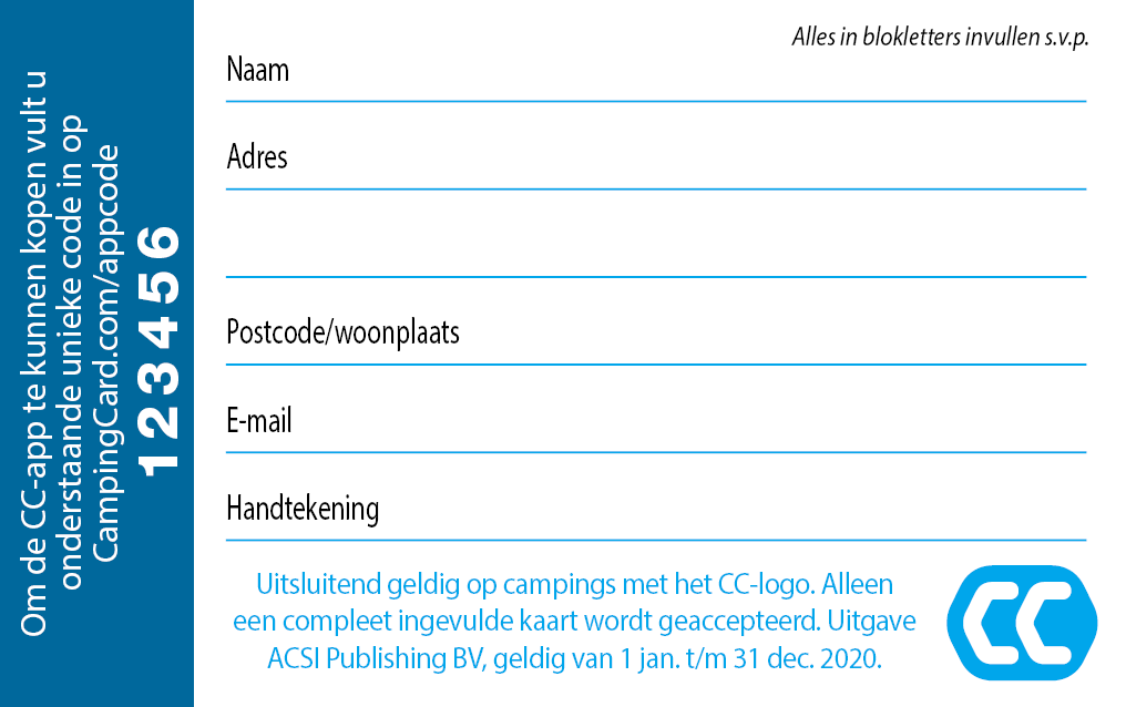 CampingCard ACSI 2020