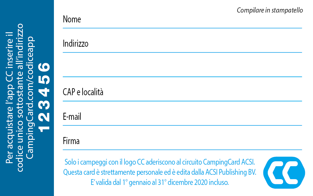 CampingCard ACSI 2020