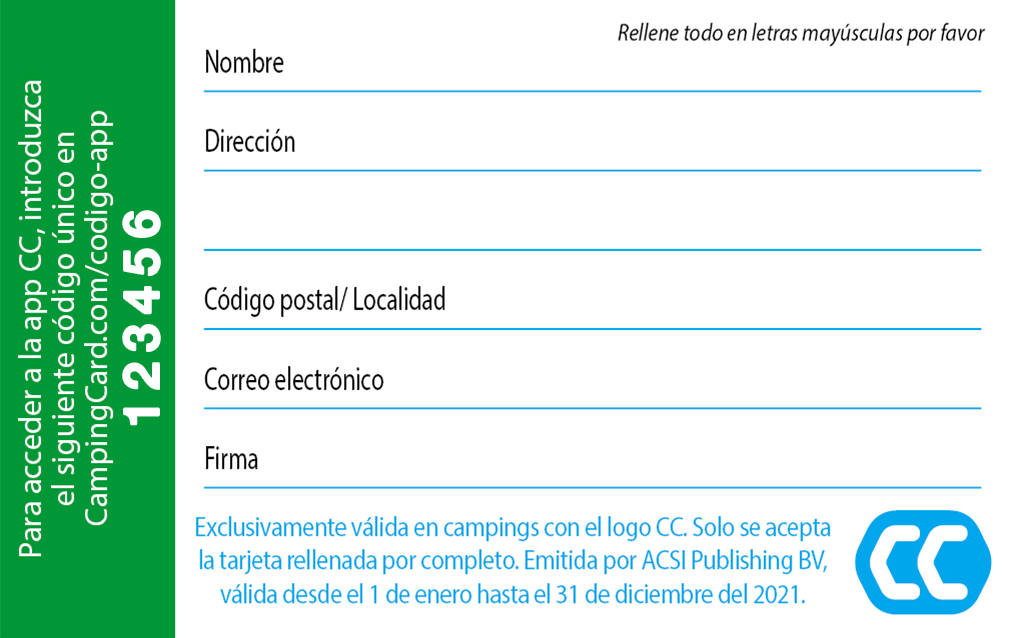 CampingCard ACSI 2021