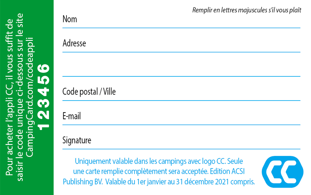 CampingCard ACSI 2021