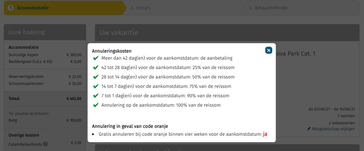 Annuleringsvoorwaarden