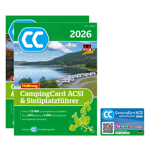 ACSI CampingCard & Stellplatzführer