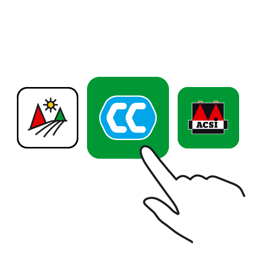 Select the CampingCard ACSI app