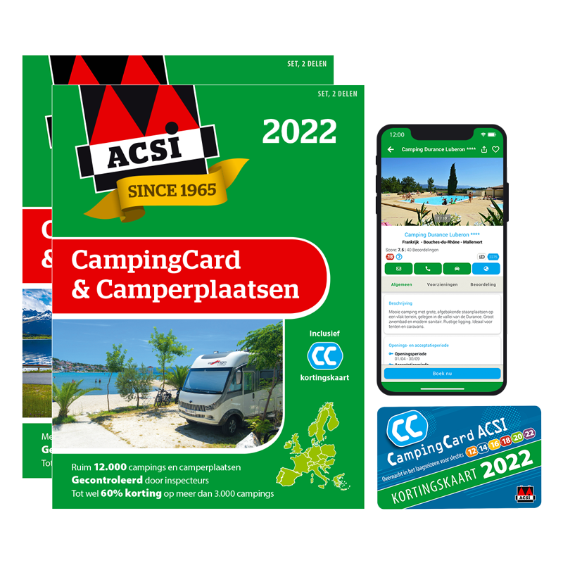 ACSI CampingCard & Camperplaatsen 2022