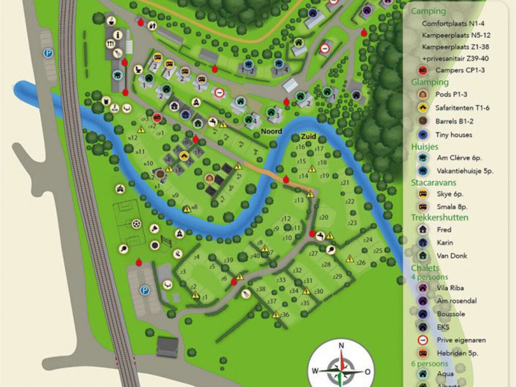 Bekijk plattegrond van de camping