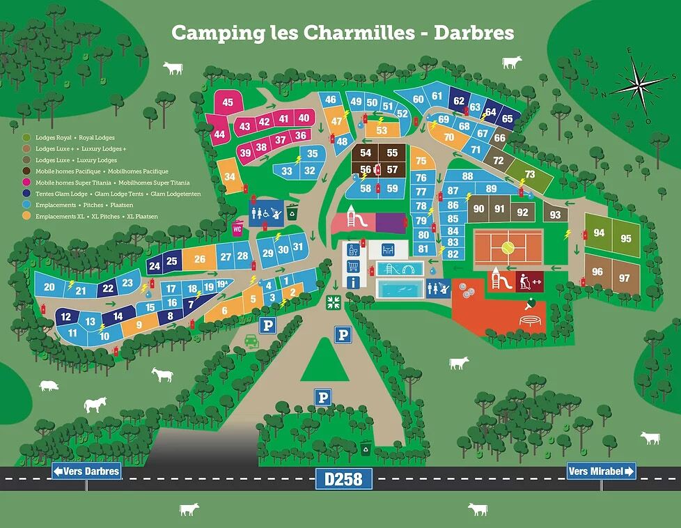 Bekijk plattegrond van de camping