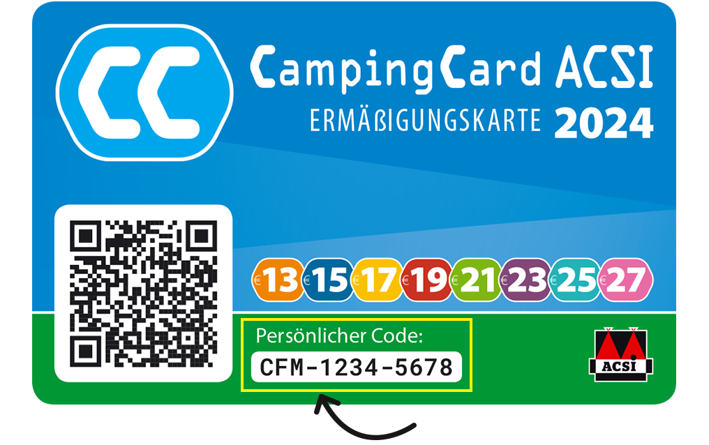 ACSI-App | bestellen 3,99 CampingCard € Für