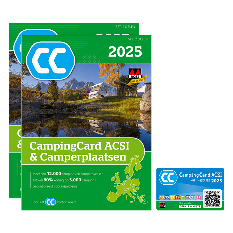 ACSI CampingCard & Camperplaatsen 2025