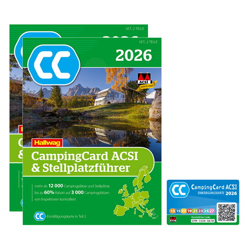 ACSI CampingCard & Stellplatzführer