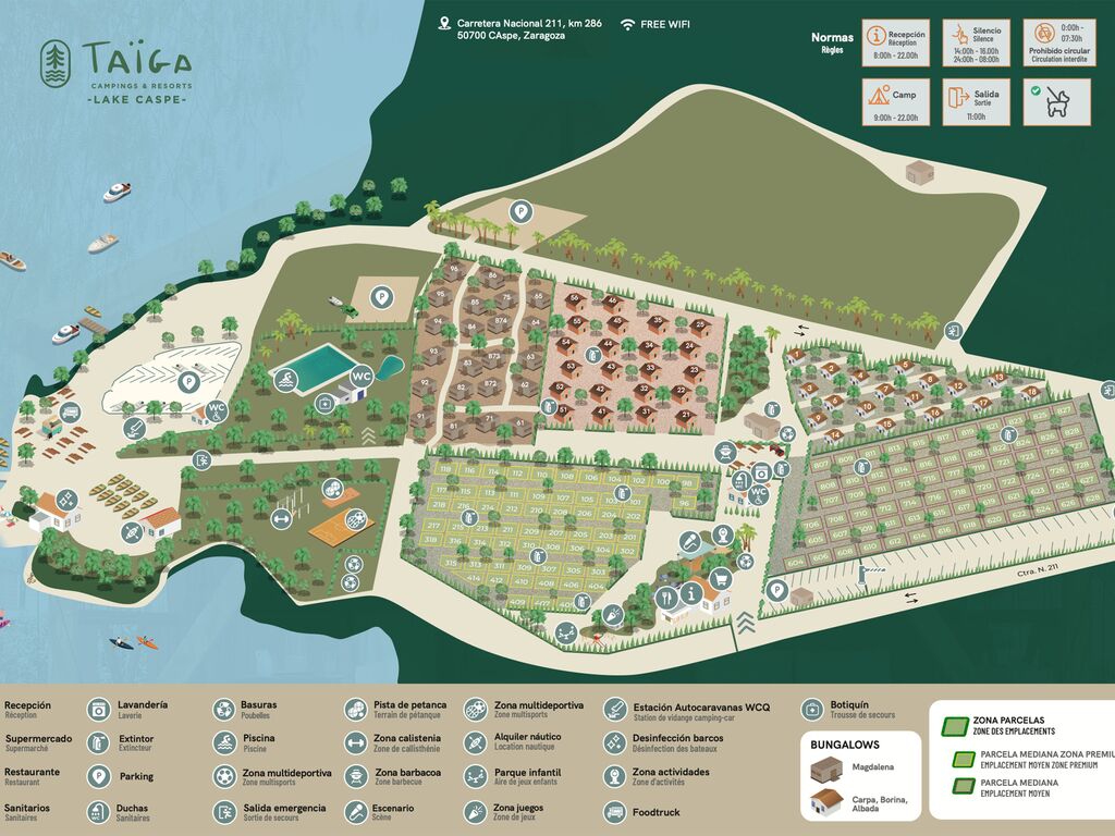 Zobacz mapę kempingu