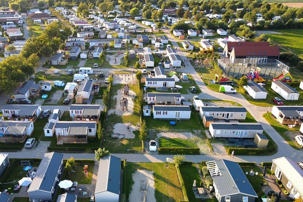 Interior living area at Siblu Camping In de Bongerd in Oostkapelle