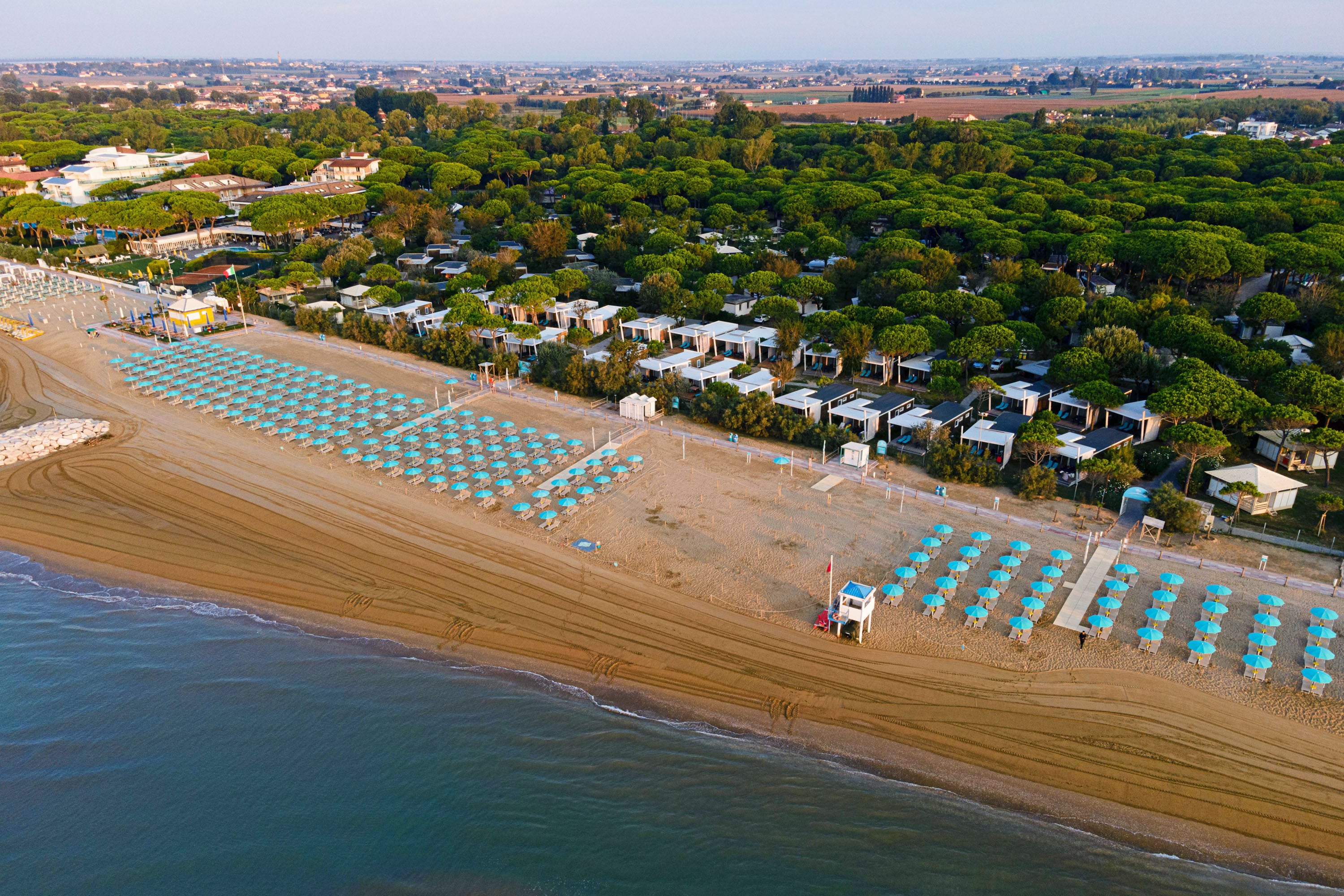 Interior living area at Camping Malibu Beach in Lido di Jesolo