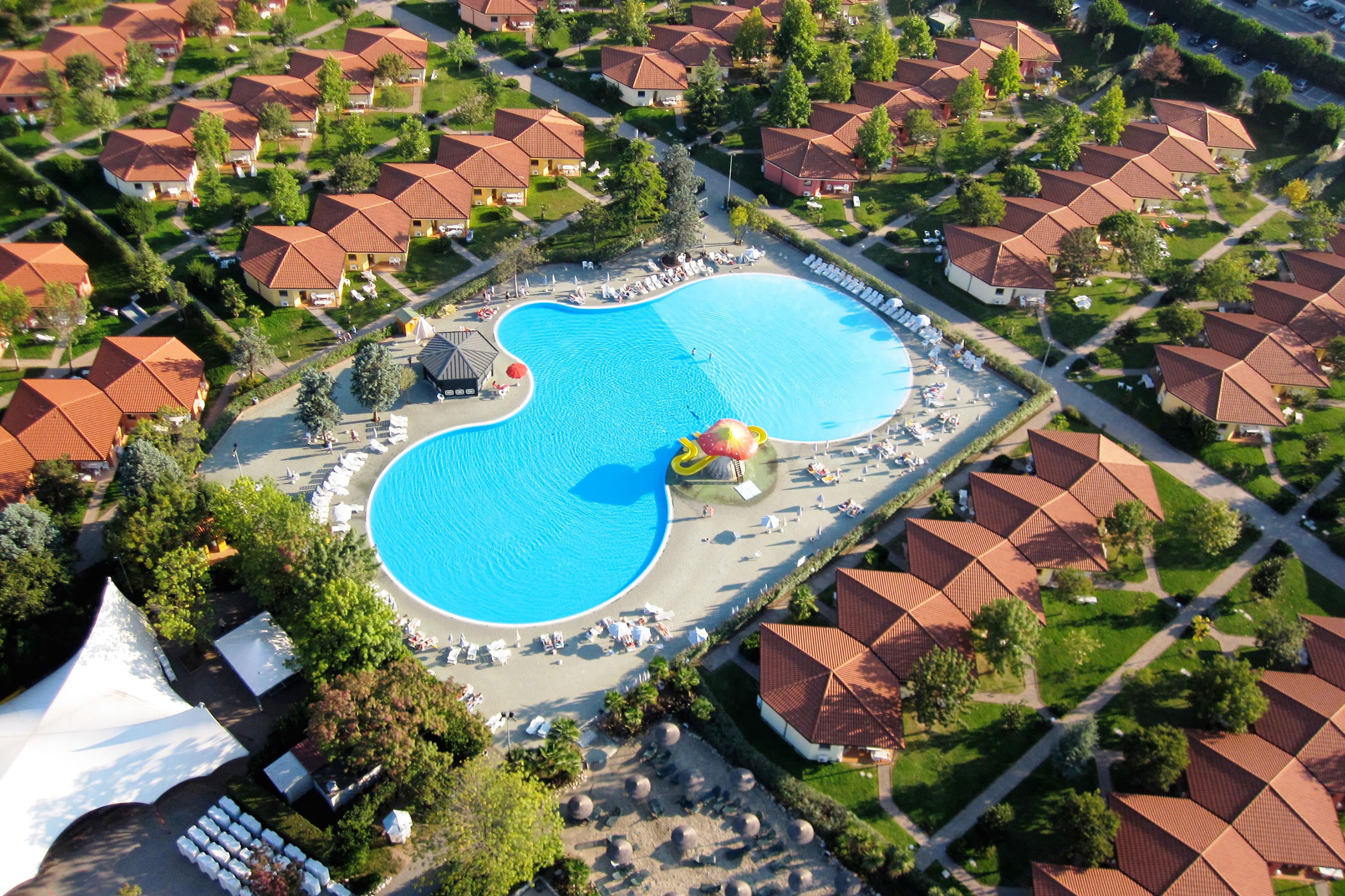 Interior living area at Camping Bella Italia in Peschiera del Garda