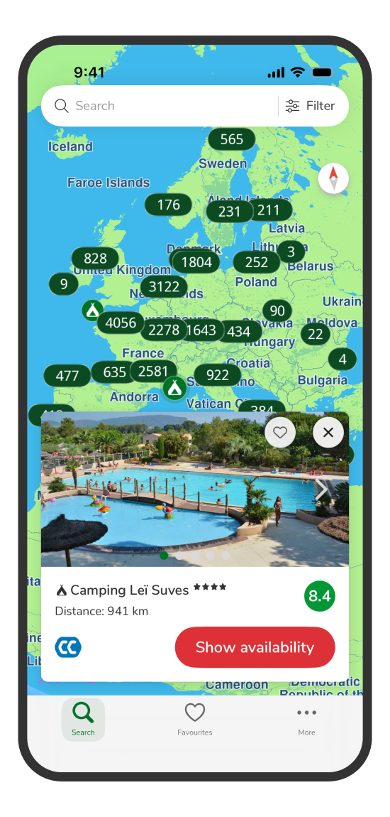 Application ACSI Campings Europe